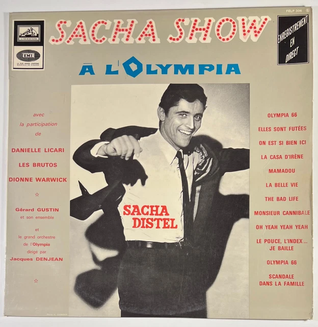 SACHA DISTEL À l' OLYMPIA disque VINYL 33 Tours 430 110 S