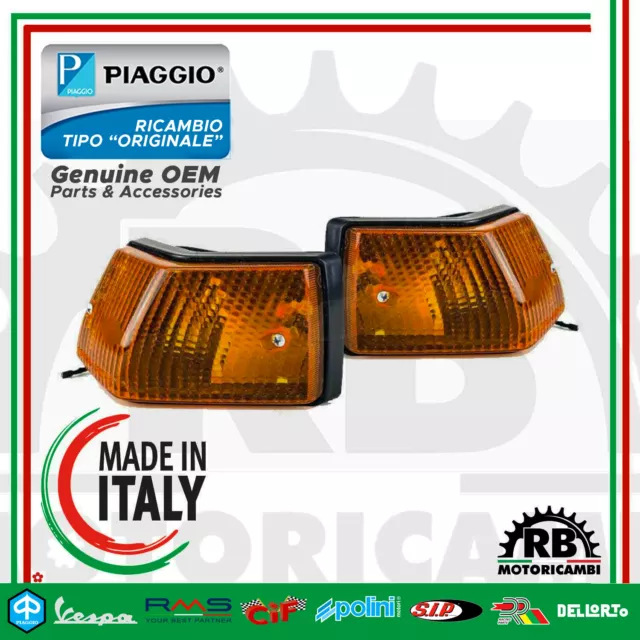 Kit 2 Frecce Arancioni Posteriori Vespa 1Serie Arcobaleno Millennium Lml Ci0178