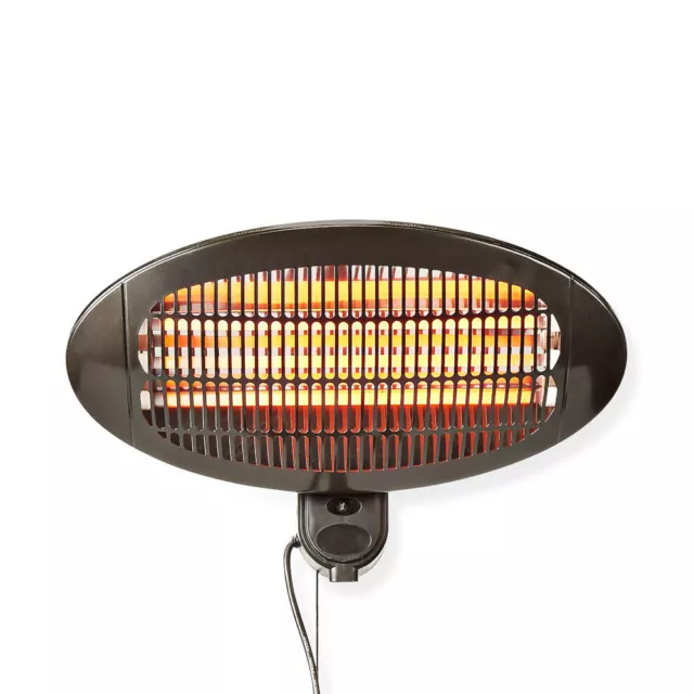Wand-Heizstrahler mit 3 Heizstufen 2000W für außen Terrassenheizer Wärmestrahler