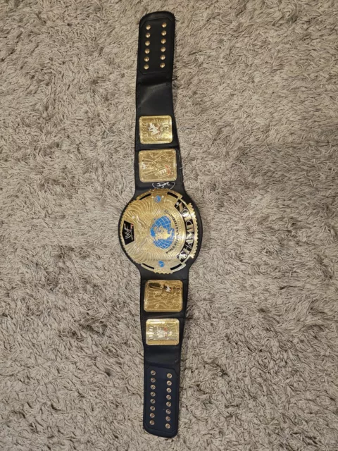 WWF ￼Attitude Era Big Eagle ￼ Championship Wrestling Belt Signed By Mick Foley