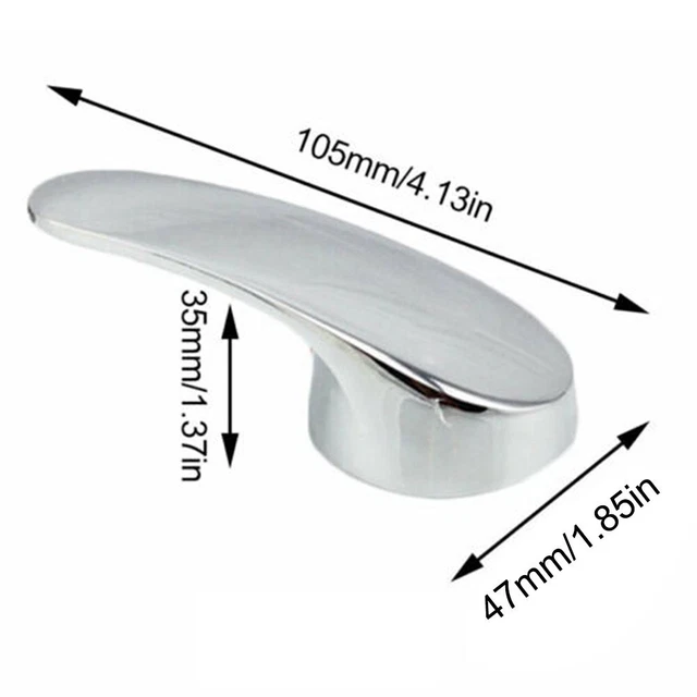 Sleek & Modern Mirror Polished Chrome Plated Basin Mixer Tap Head Replacement