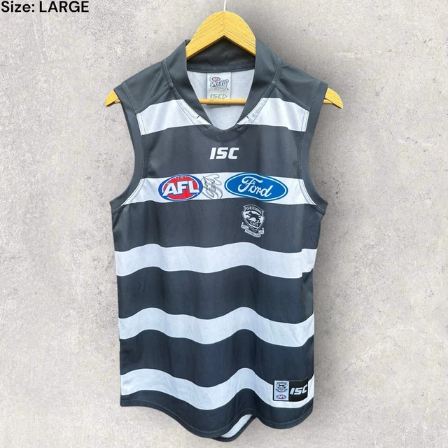 AFL GEELONG CATS 2012 Away ISC Jersey Guernsey Mens Size