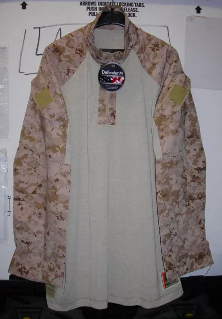 Genuine Rare Usmc Crye Precision Marpat Desert Frog Combat Shirt New ! Large Reg