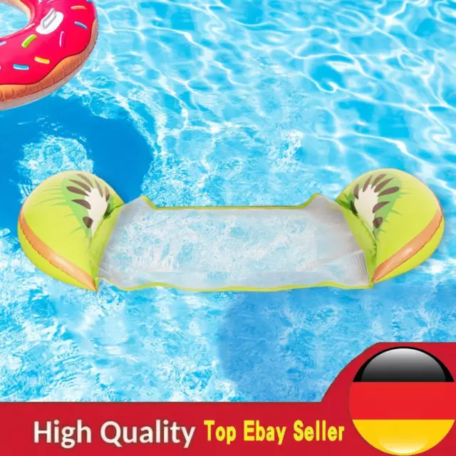 Foldable Floating Water Hammock Lounger Inflatable Pool Air Mattress (Kiwi)