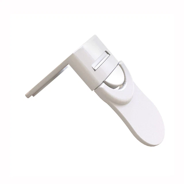 Baby Safety Drawer Lock Anti-Pinching Hand Cabinet Drawer Locks Plastic White Sa