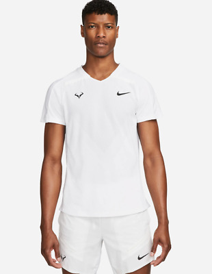 T-Shirt Tennis Uomo Nike Court Dri-FIT ADV Rafa - Colore White
