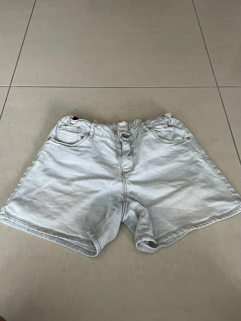 Pantaloncini denim blu chiaro per ragazze Zara 13-14 164 cm vita regolabile splendidi