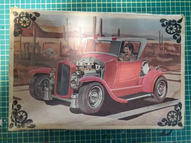 Vintage 1929 AMT Model A Ford Roadster/Mod Rod Model Box (Empty)