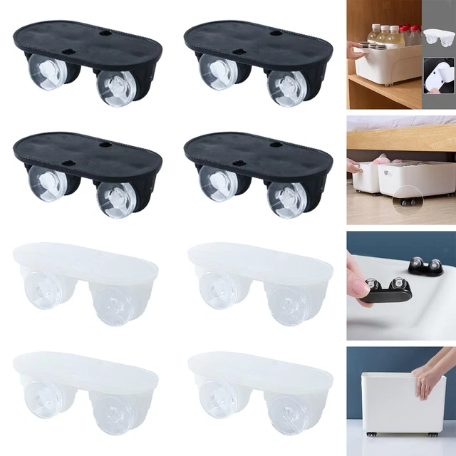 4x petites roulettes collent une rotation de 360 degrés pour le fond des