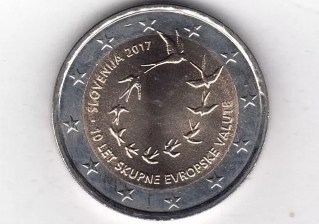 Slowenien Slovenia G 49: 2 Euro 2017 1 Stück Bargeld Einführung