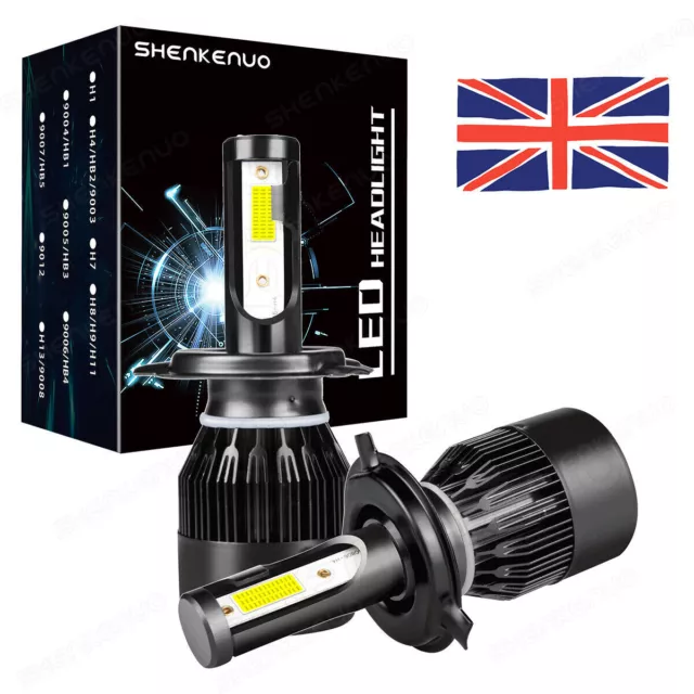 For RENAULT TRAFFIC 2001-ON 2PC 6000K High/Low LED Headlight Bulbs Kit