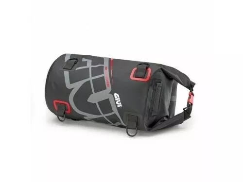 Borsa Givi Ea114Gr Rullo Impermeabile Sella O Portapacchi 30 Lt Grigio Rosso