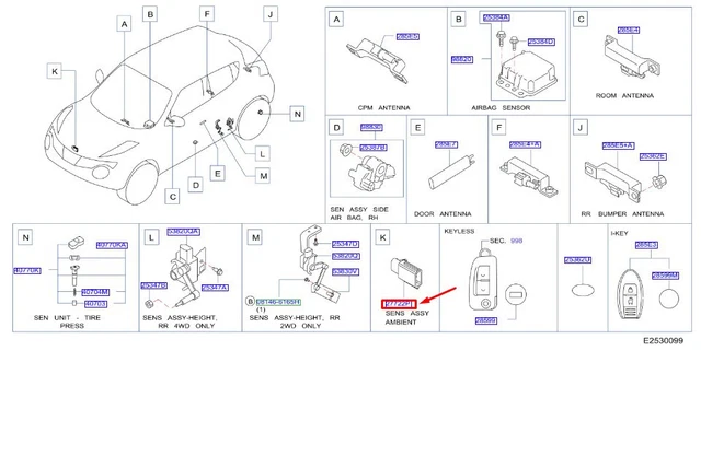 Capteur Température Intérieur - Mister Auto