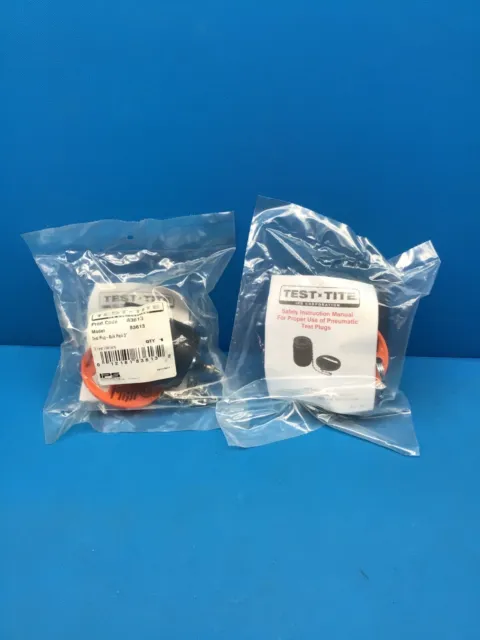 Set of 2 - Test-Tite 3" Bulk-Pack Standard Pneumatic Rubber Test Plug 83613