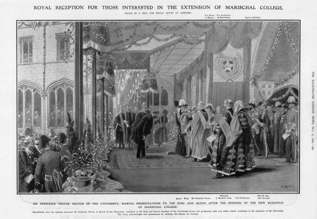 1906 Antique Print - SCOTLAND Aberdeen Marischal College Frederick Treves (281)