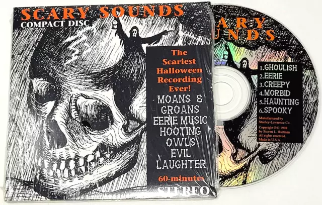 Scary Sounds Compact Disc Scariest Halloween Recording Ever 60 Minutes Stereo CD