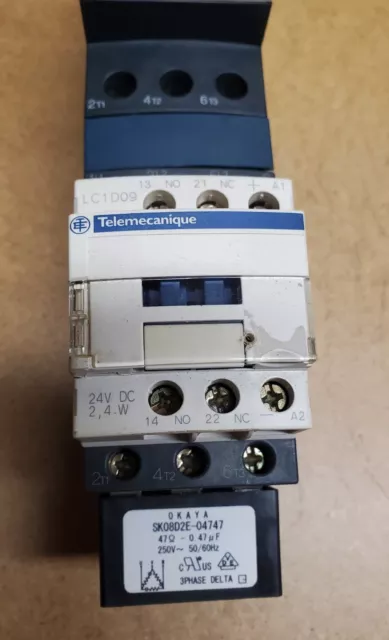 Telemecanique GV2ME14 6-10A W/ Telemecanique LC1D09 Electric motor Contactor 3