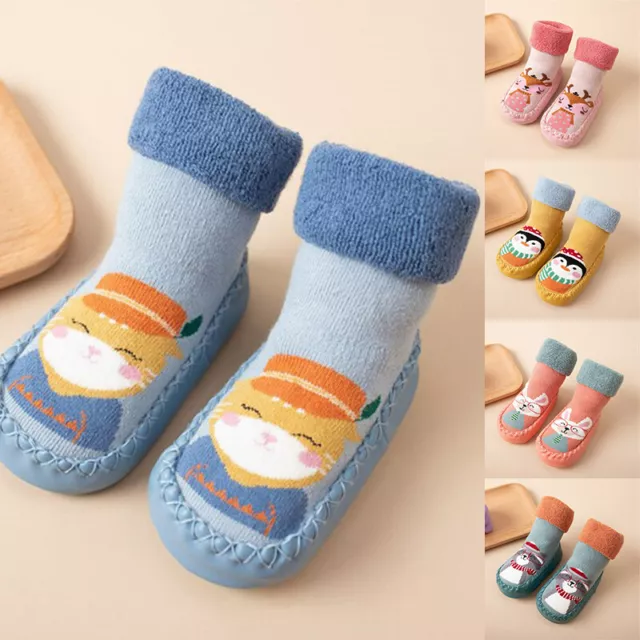 Warm Slippers Toddler Anti-slip Infant Baby Sock Cotton Crib Shoes Girl Boy