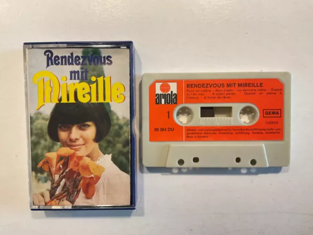 Mireille Mathieu MC Cassette Tape Musikkassette Rendezvous mit Mireille