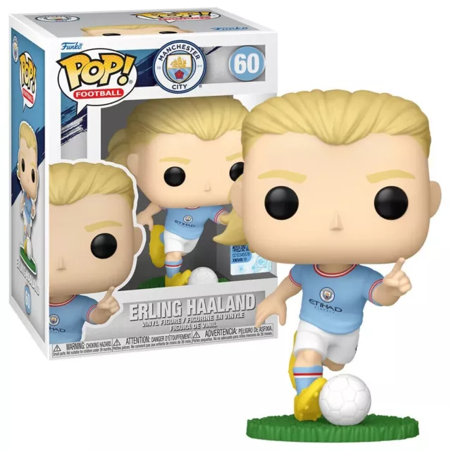 Manchester City Erling Haaland 3.75" Pop Football Vinyl Figure Funko 60 In Stock