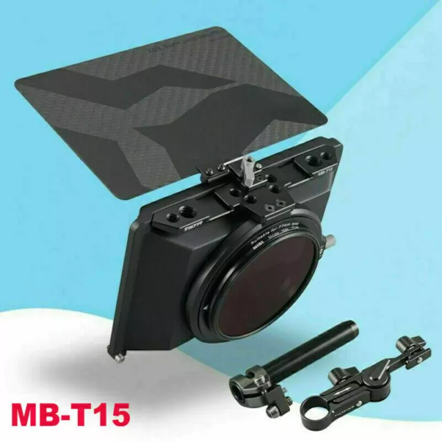 For DSLR Tilta Lens Hood Acces Tilta MB-T15 Mini Clamp On Matte Box Mini Black