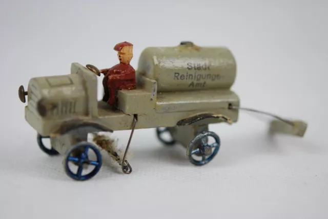 Erzgebirge Seiffener Miniaturen antiker Oldtimer ,,Städt. Reinigungs- Amt''