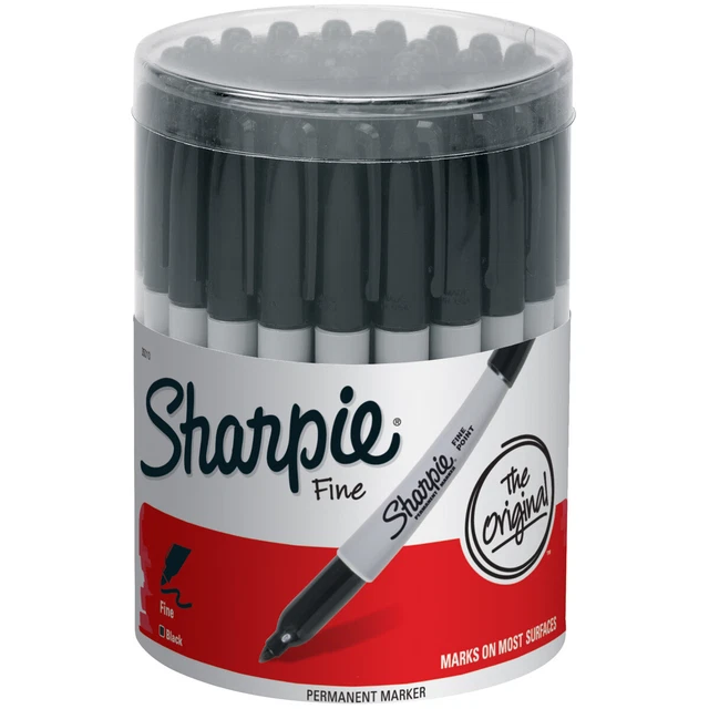 Sharpie Fine Point Permanent Markers 36/Pkg-Black -35010