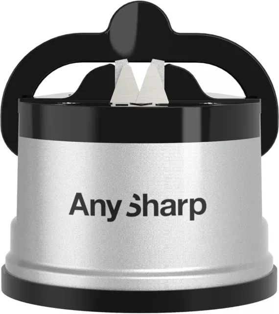 AnySharp World's Best Knife Sharpener, PowerGrip Suction, Original and Genuine