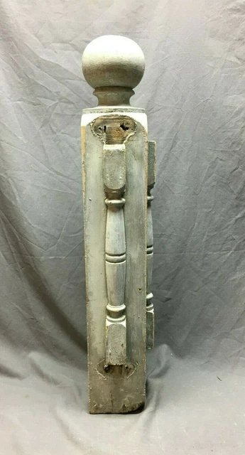 Antique Decorative  Porch Newel Post Shabby Vtg Chic 6x35 Staircase 217-20B