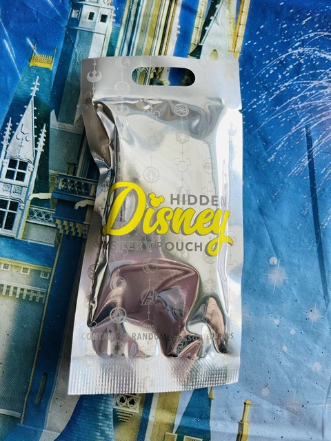 2023 Disney Parks Unopened Hidden Disney Silver Pin Pack Pouch With Two Pins