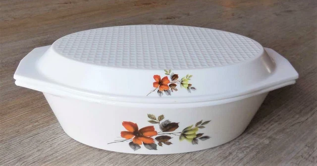 COCOTTE ARCOPAL FRANCE Ronde avec couvercle décor JONQUILLES 23 Haut 13 cm