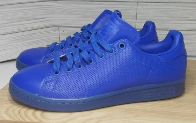 Adidas Originals Stan Smith Adicolor Blue Leather Mens 8