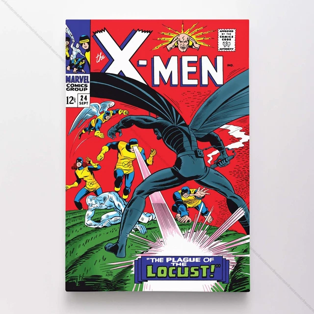 Uncanny X-Men Poster Canvas Vol 1 #24 Xmen Marvel Comic Book Art Print