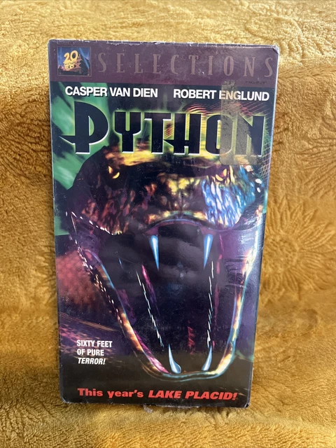PYTHON VHS 2001 Nature Horror Movie Snakes Casper Van Dien Robert ...