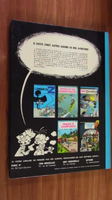 Spirou Fantasio 10 Dos Rond 1972 Franquin Dupuis  Quasi Neuf 3