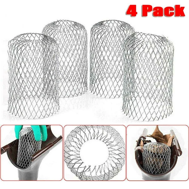 1 Set Filtre De Gouttière Extérieur De 6 Po X 20 Pi Avec 10 Crochets Droits, Filtre à Feuilles