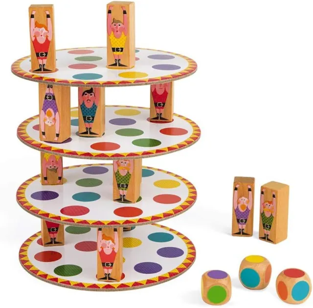 Janod J02757 Acrobat' Geschicklichkeits- und Strategiespiel Kinderbrettspiel