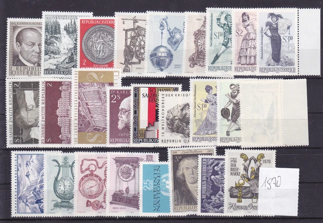 Österreich  Lot aus dem Jahr 1970 postfrisch siehe  Scan