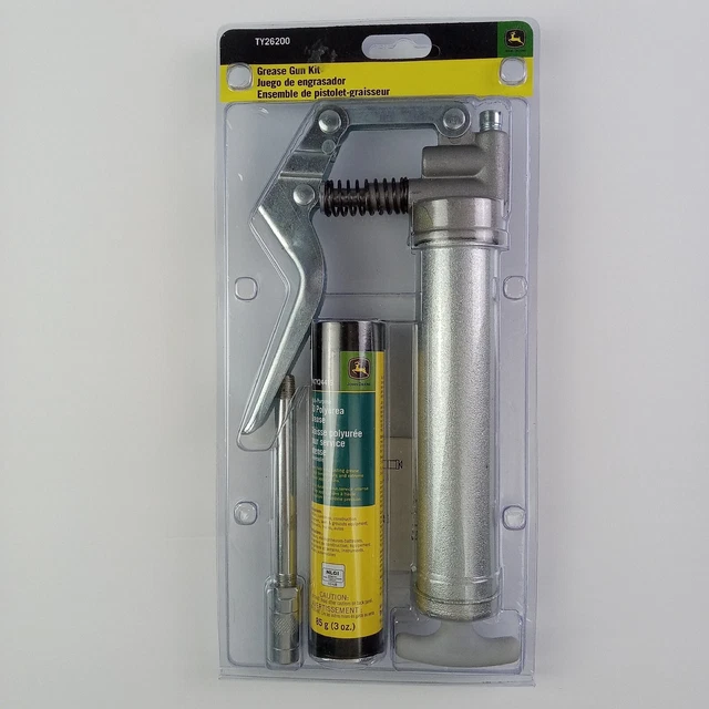 JOHN DEERE MINI Grease Gun Kit with Cartridge TY26200 Lawn Mower