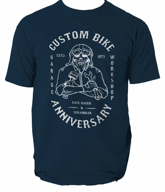 Mechanic mens t shirt biker motorcycle garage S-3XL
