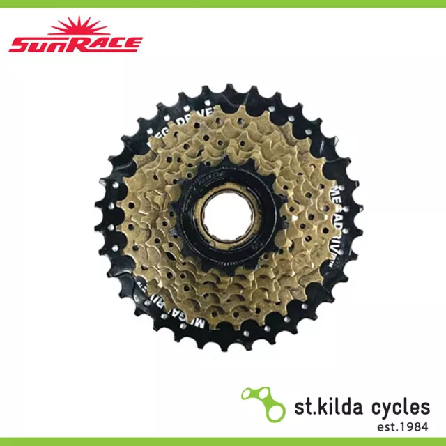 Sunrace Bike/Cycling Freewheel Lockring Design - 14-34T - 7 Speed - Megadrive