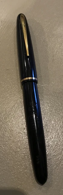 Stylo Plume Vintage BAYARD Souverain De Luxe - Plume En Or 18 Carats, état Correct