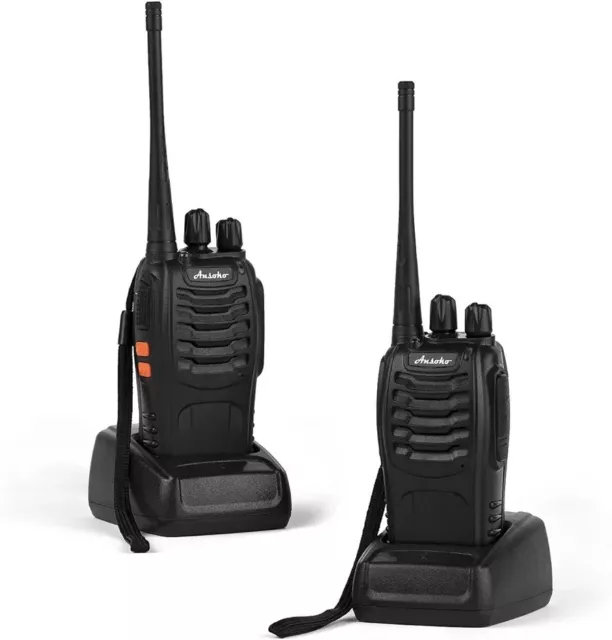 Ansoko Walkie Talkies chargeable Long Range Two Way Radio16 Channel (No BATTERY)