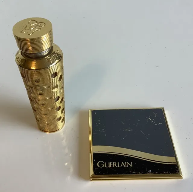 Vintage Guerlain Refillable Perfume Atomiser And Compact Mirror