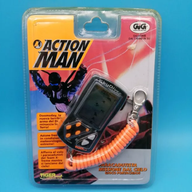 GIG Tiger Electronic Premiere Game Action Man Sky keying Toy elettronico Vintage