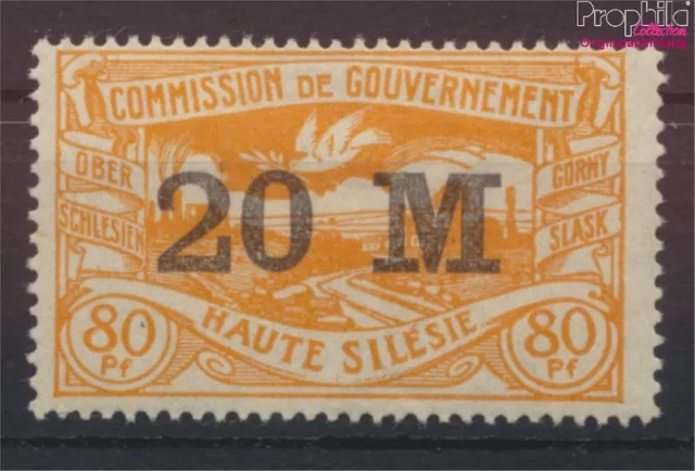 Briefmarken Oberschlesien 1922 Mi 43 mit Falz (9964487