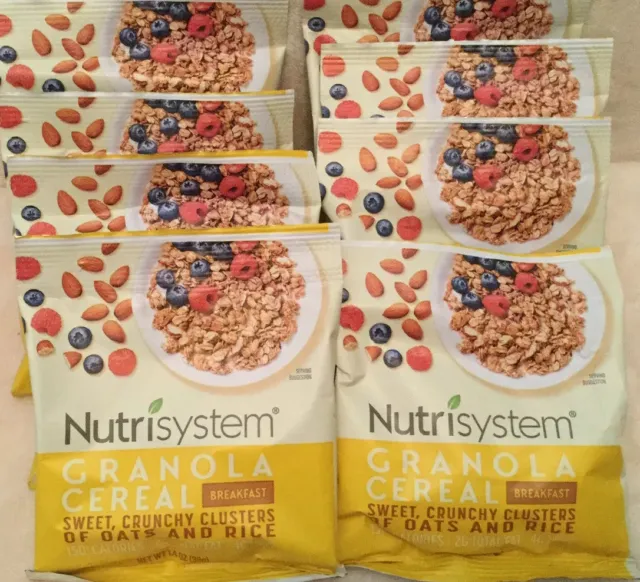 🙂10 ~ DESAYUNO Nutrisystem cereal granola mejor para 7/2023