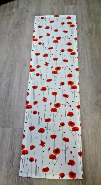 XL Tischläufer Tischdecke 40x160 cm Mohnblume Frühling Sommer Modern Landhaus