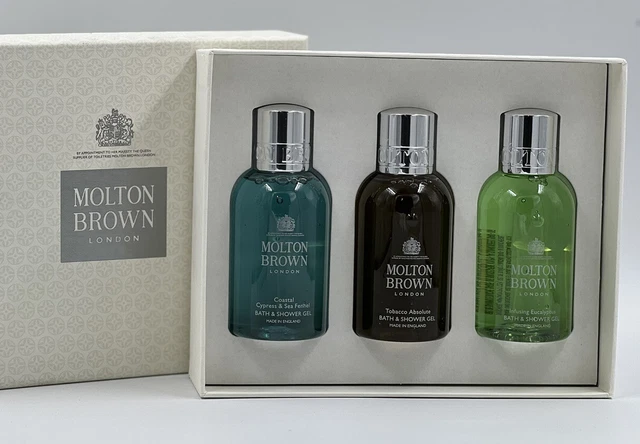 Molton Brown Gel Doccia Uomo (3 x 100 ml bottiglie) Tabacco/Costa/Eucalipto