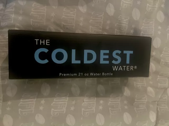 THE COLDEST WATER Sports Bottle Insulated Premium 21 oz Black Free Shipping!!